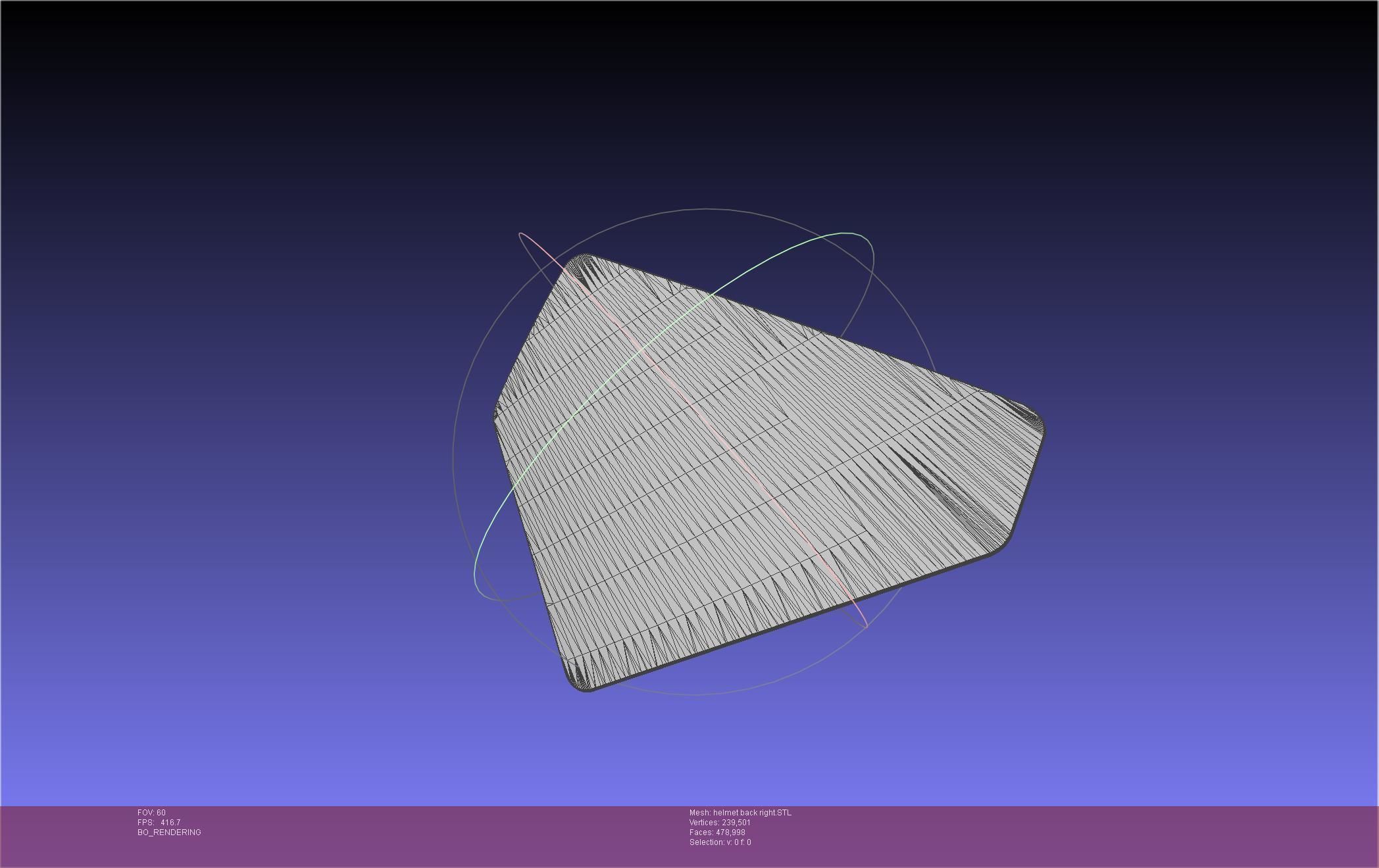 ALIEN Spacesuit Helmet Back Insert 3D print model_79