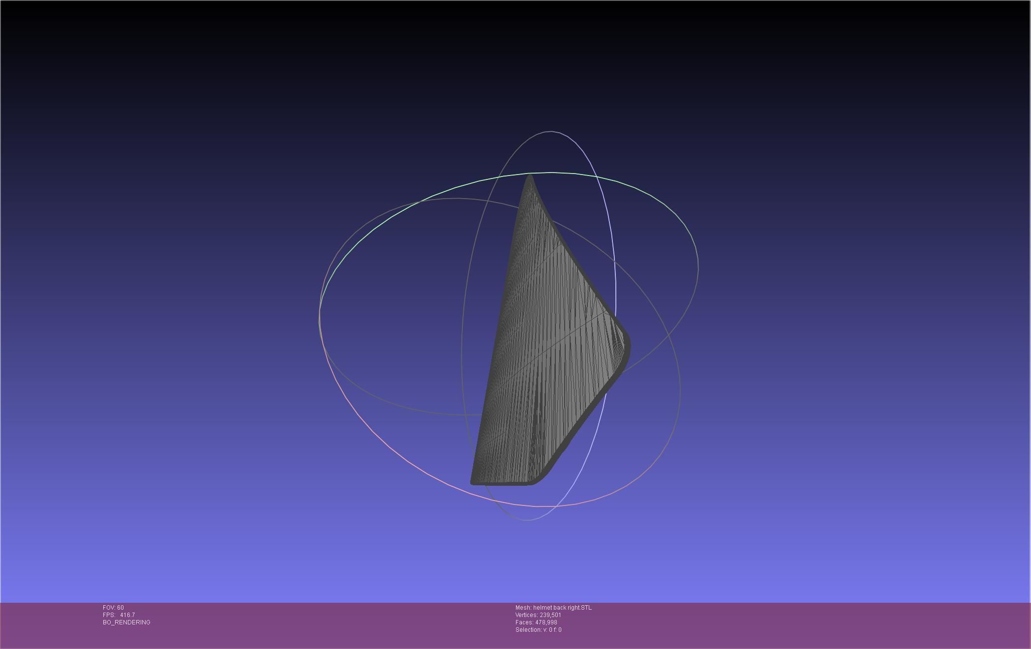 ALIEN Spacesuit Helmet Back Insert 3D print model_78