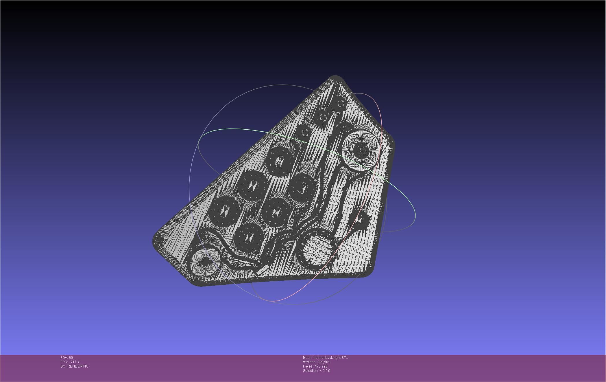 ALIEN Spacesuit Helmet Back Insert 3D print model_76