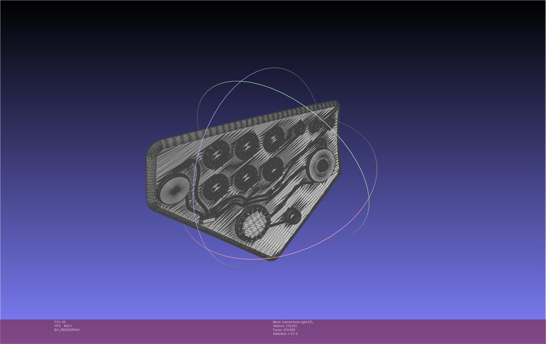 ALIEN Spacesuit Helmet Back Insert 3D print model_87