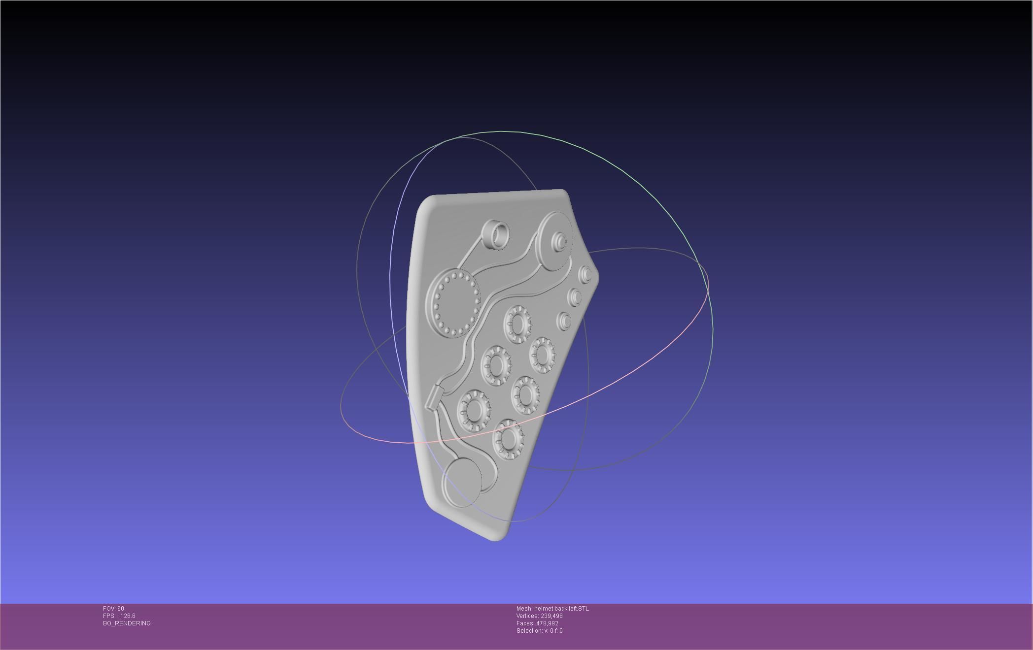 ALIEN Spacesuit Helmet Back Insert 3D print model_12