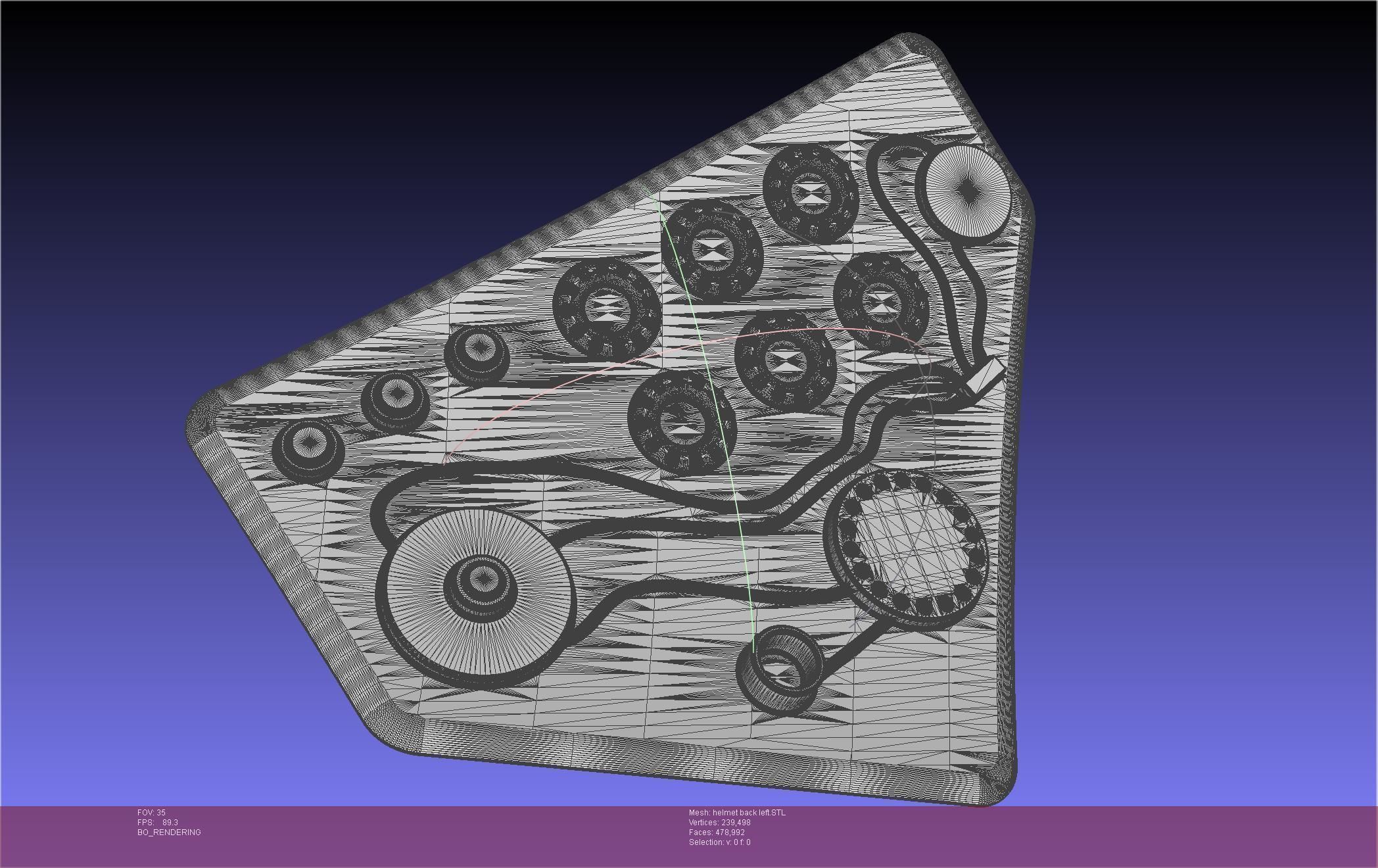 ALIEN Spacesuit Helmet Back Insert 3D print model_56