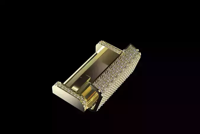 8mm To 9mm Diamonds Cuban Link Lock System 3D print model