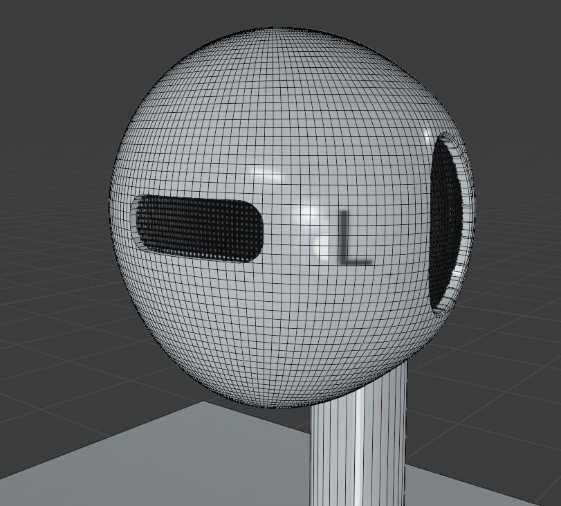 Earphone two earphones on table 3D model_1