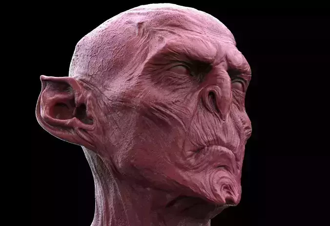 Vampire Creature Bust 3D print model