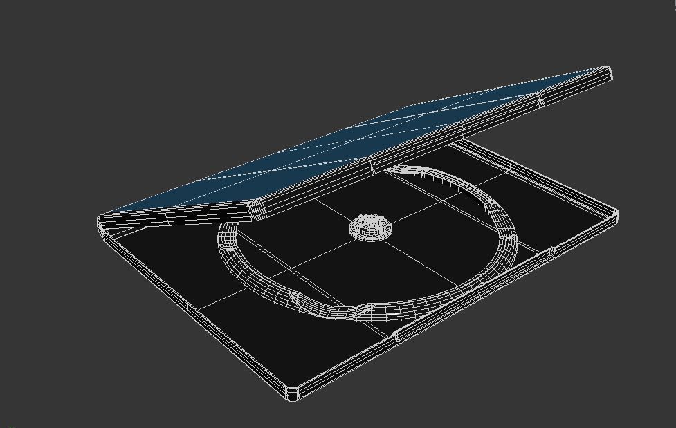 DVD cover Low-poly 3D model_1