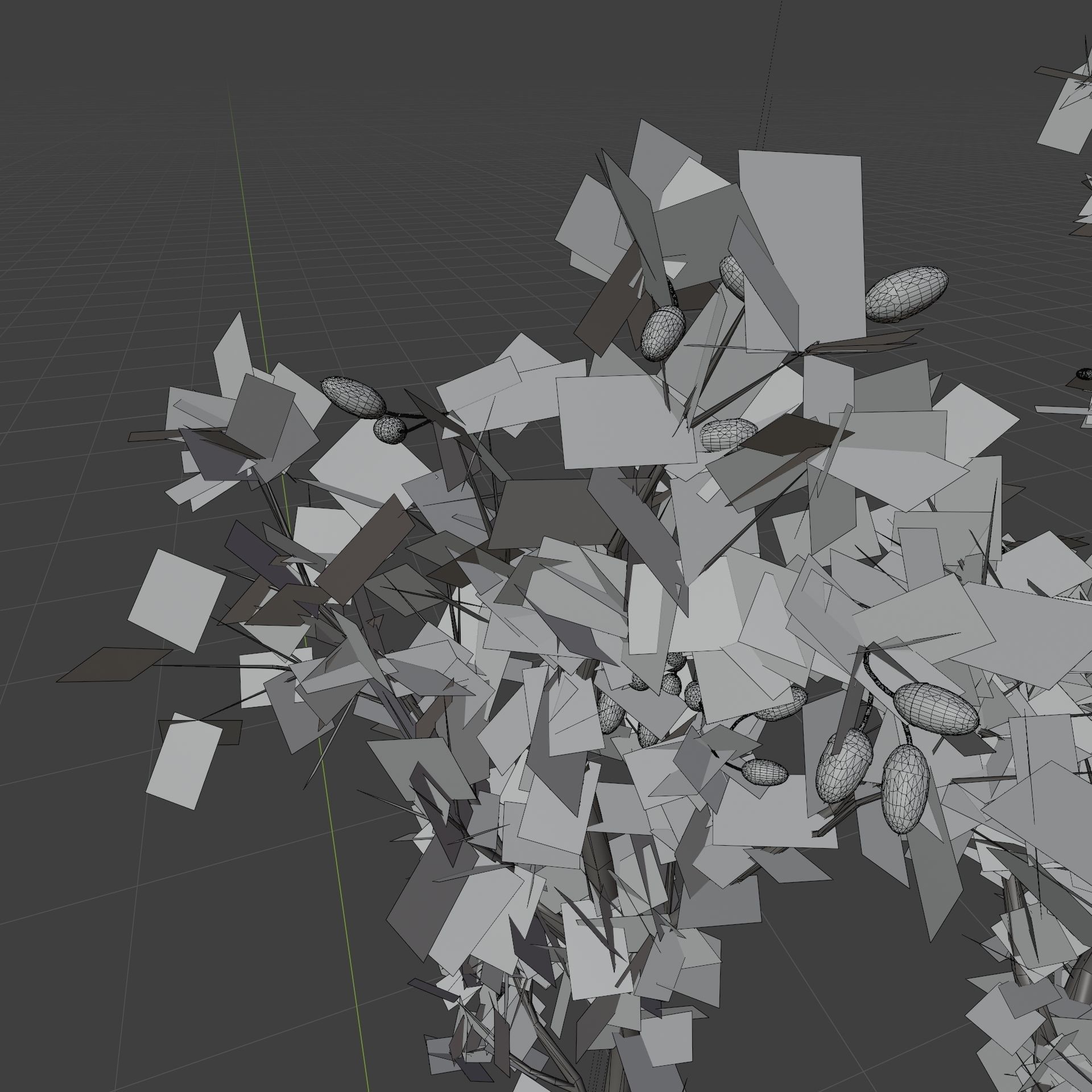  Oak tree change of seasons 3D model_8