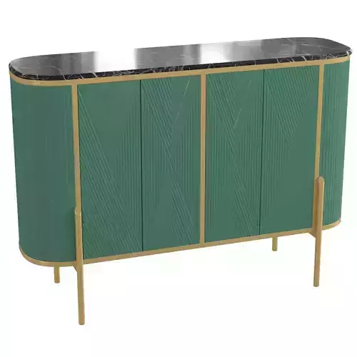 Homary-Modern Green Display Cabinet