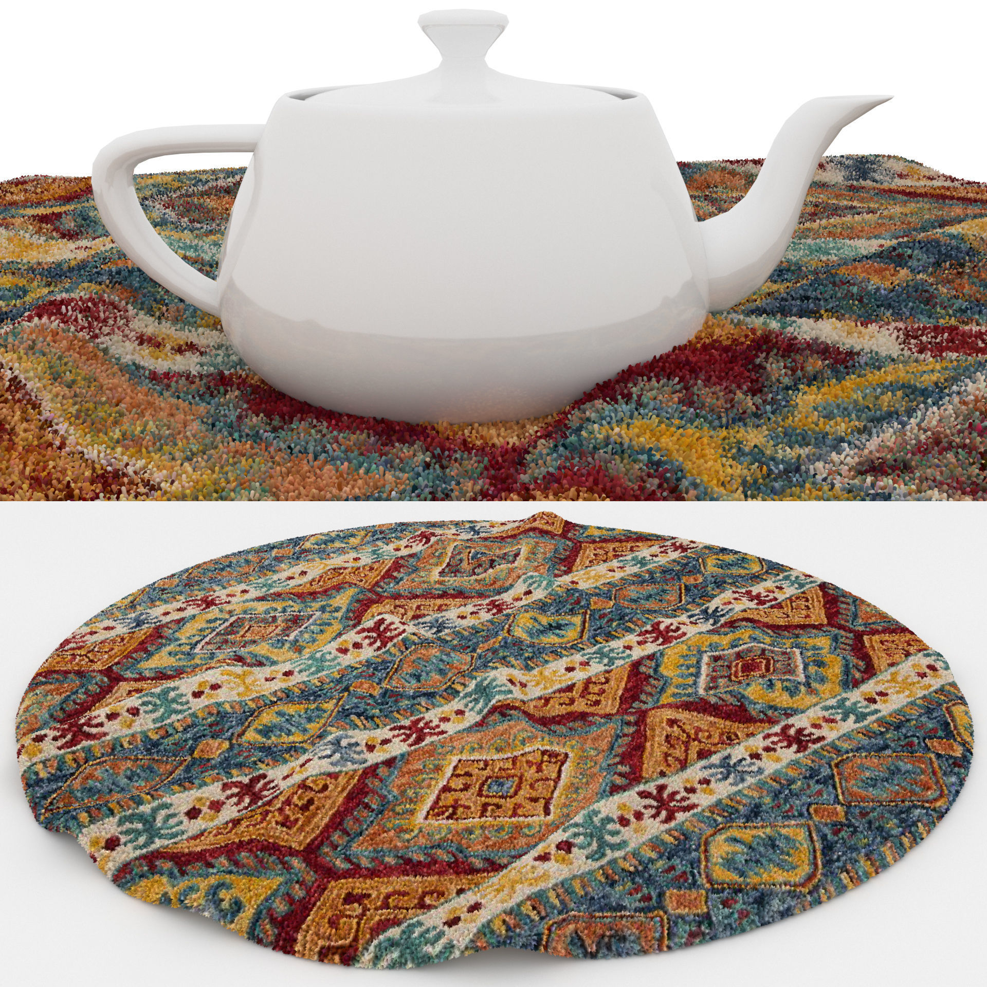 Rugs No 268 Low-poly 3D model_1