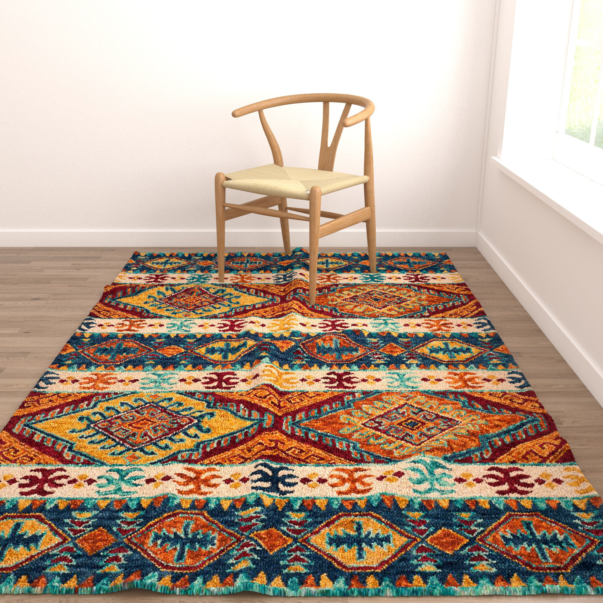 Rugs No 268 Low-poly 3D model_4