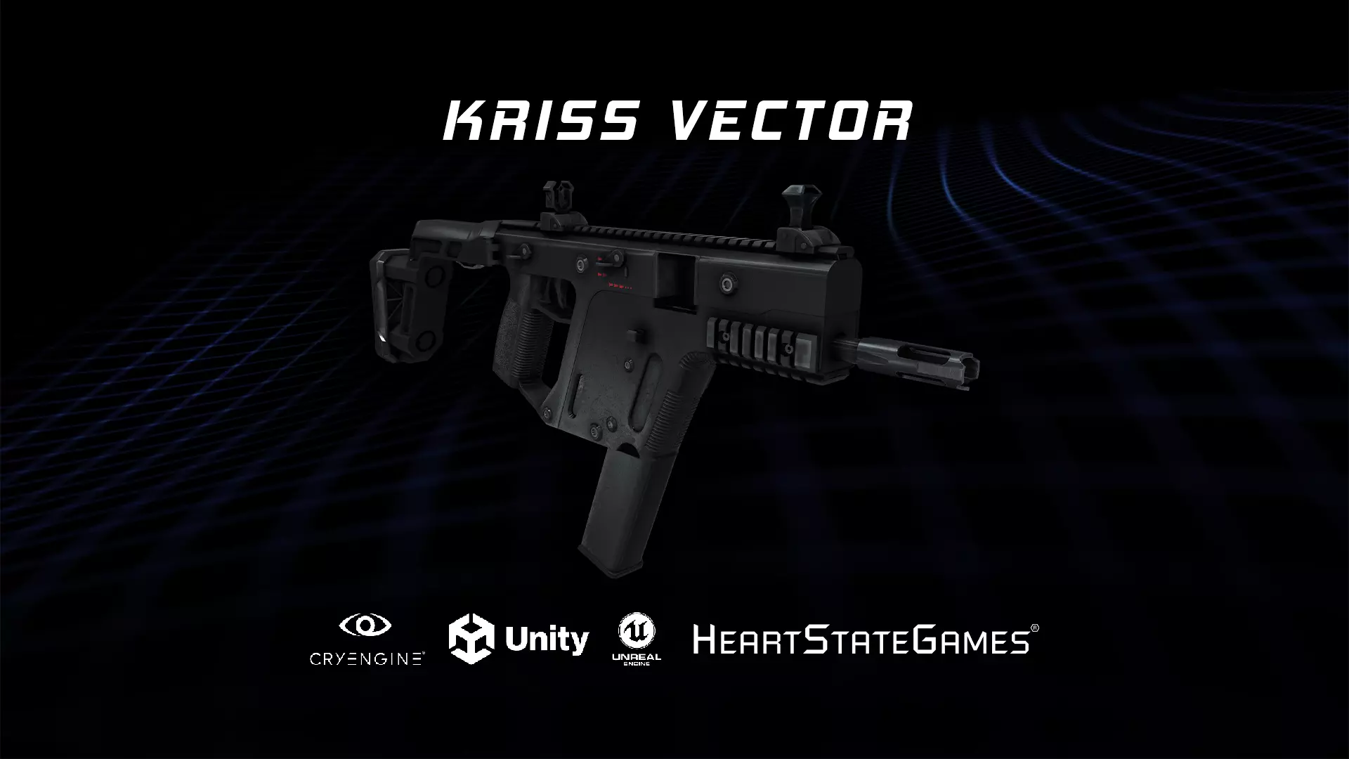 SMG 1 - Kriss Vector Sub-Machinegun - 4K Game Ready Low-poly 3D model_0