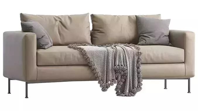 Livingdivani Leather  Sofa Box 3D model