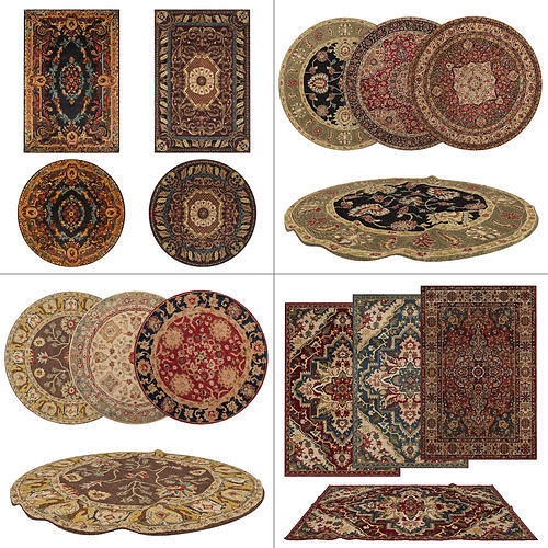 4 in 1 Rug Collection No 12 Low-poly 3D model