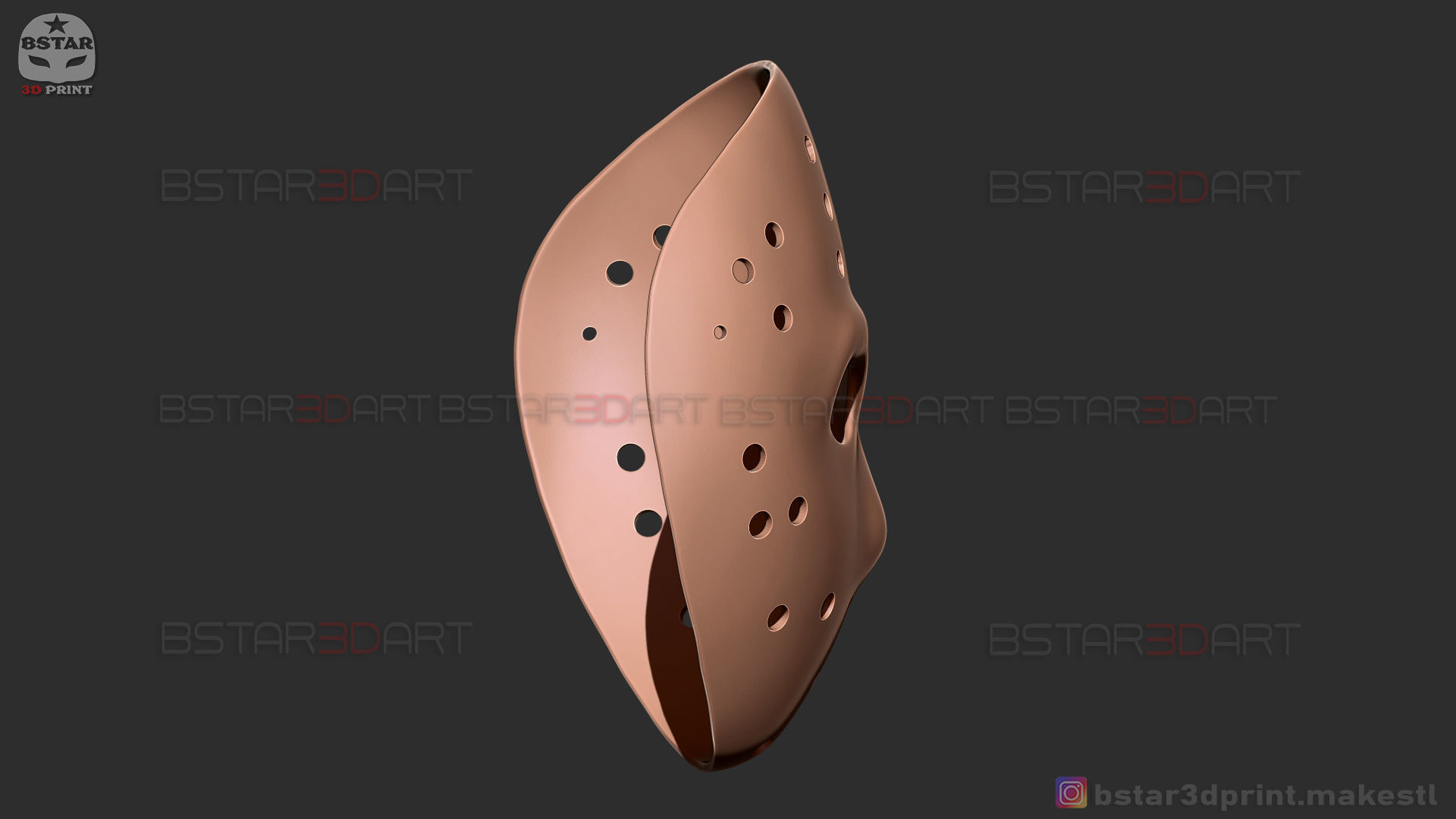 Jason Voorhees Original Mask - Friday 13th movie - Halloween Toy 3D print model_14