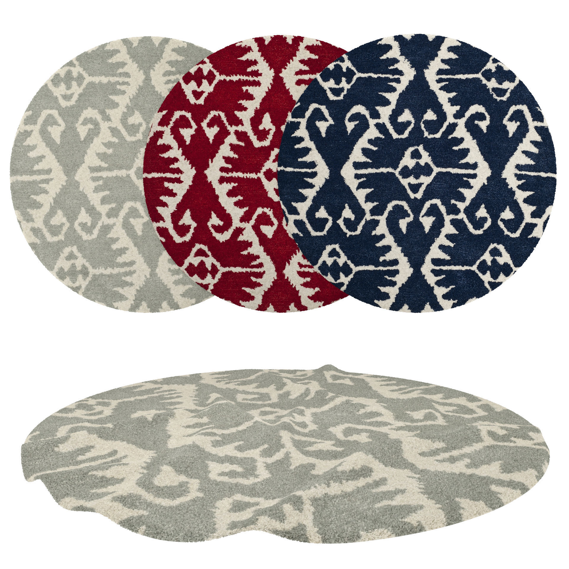 25 in 1 Rug Collection No 13 Low-poly 3D model_31