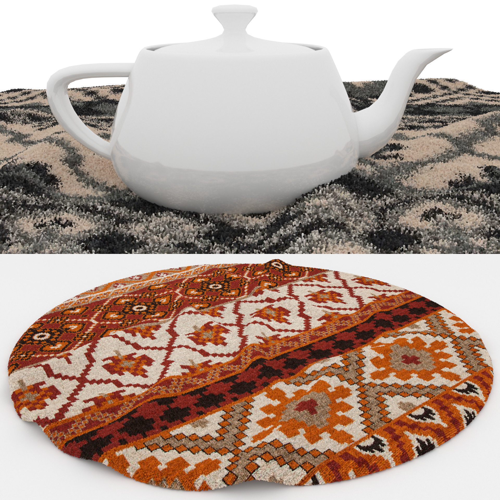 25 in 1 Rug Collection No 13 Low-poly 3D model_6