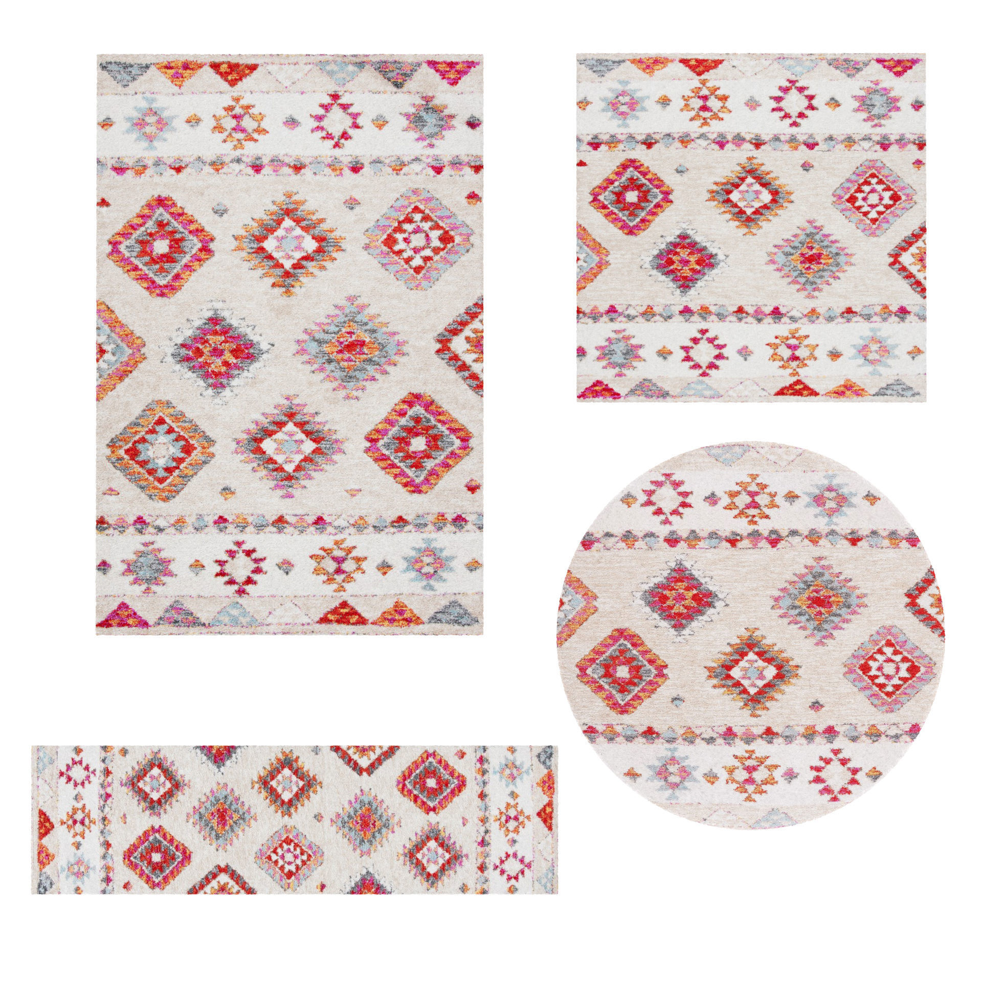 25 in 1 Rug Collection No 13 Low-poly 3D model_7