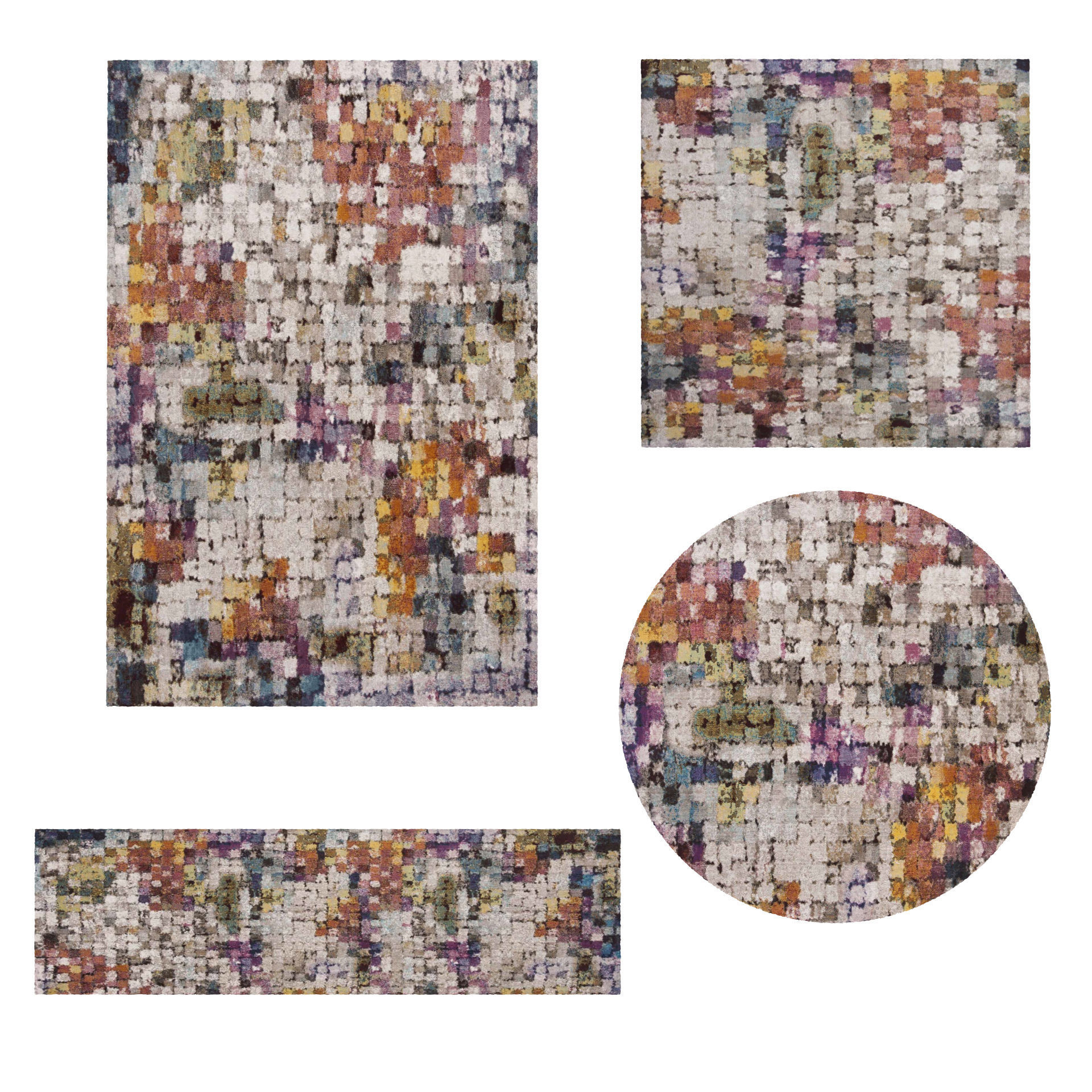 25 in 1 Rug Collection No 13 Low-poly 3D model_29