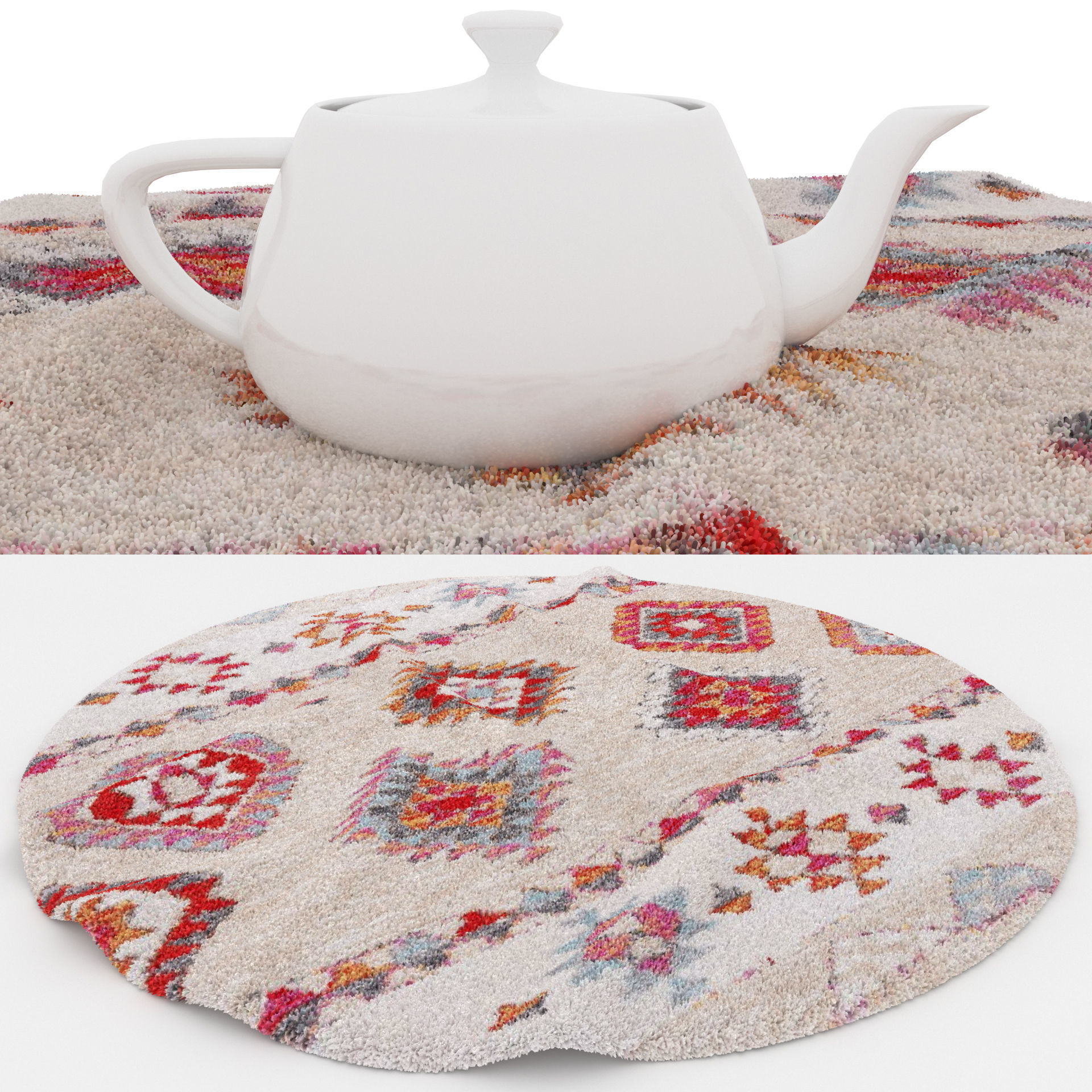 25 in 1 Rug Collection No 13 Low-poly 3D model_8