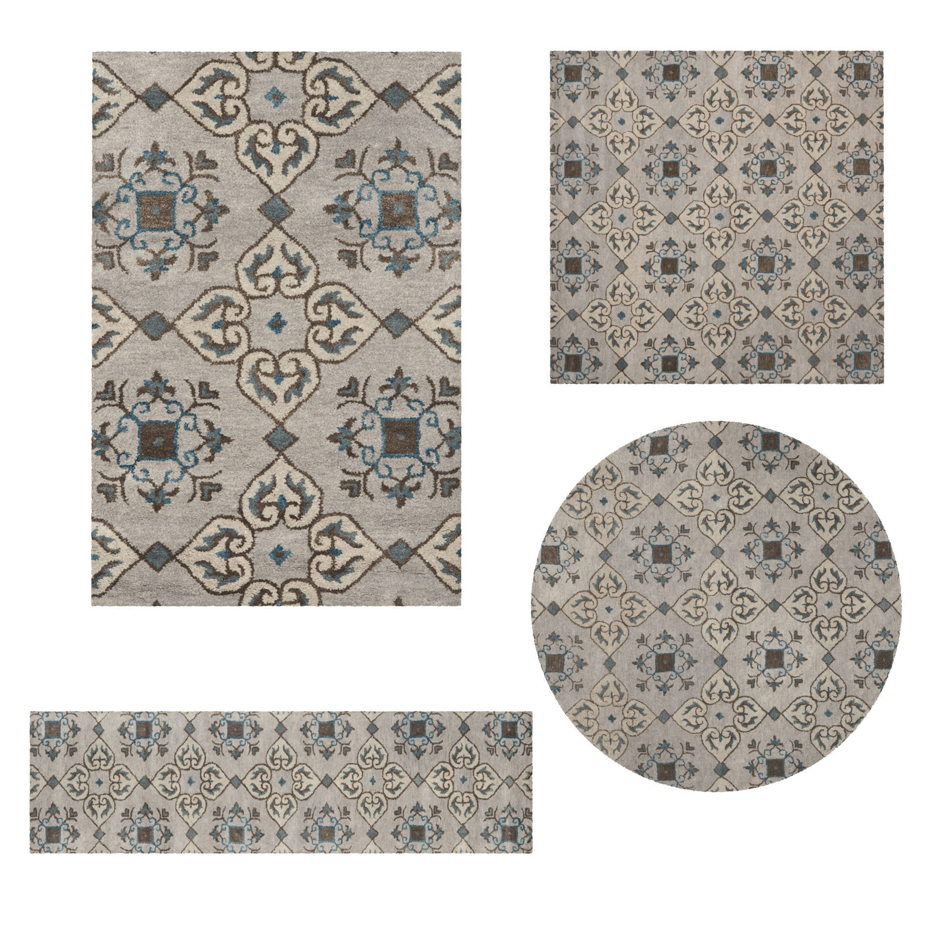 25 in 1 Rug Collection No 13 Low-poly 3D model_45