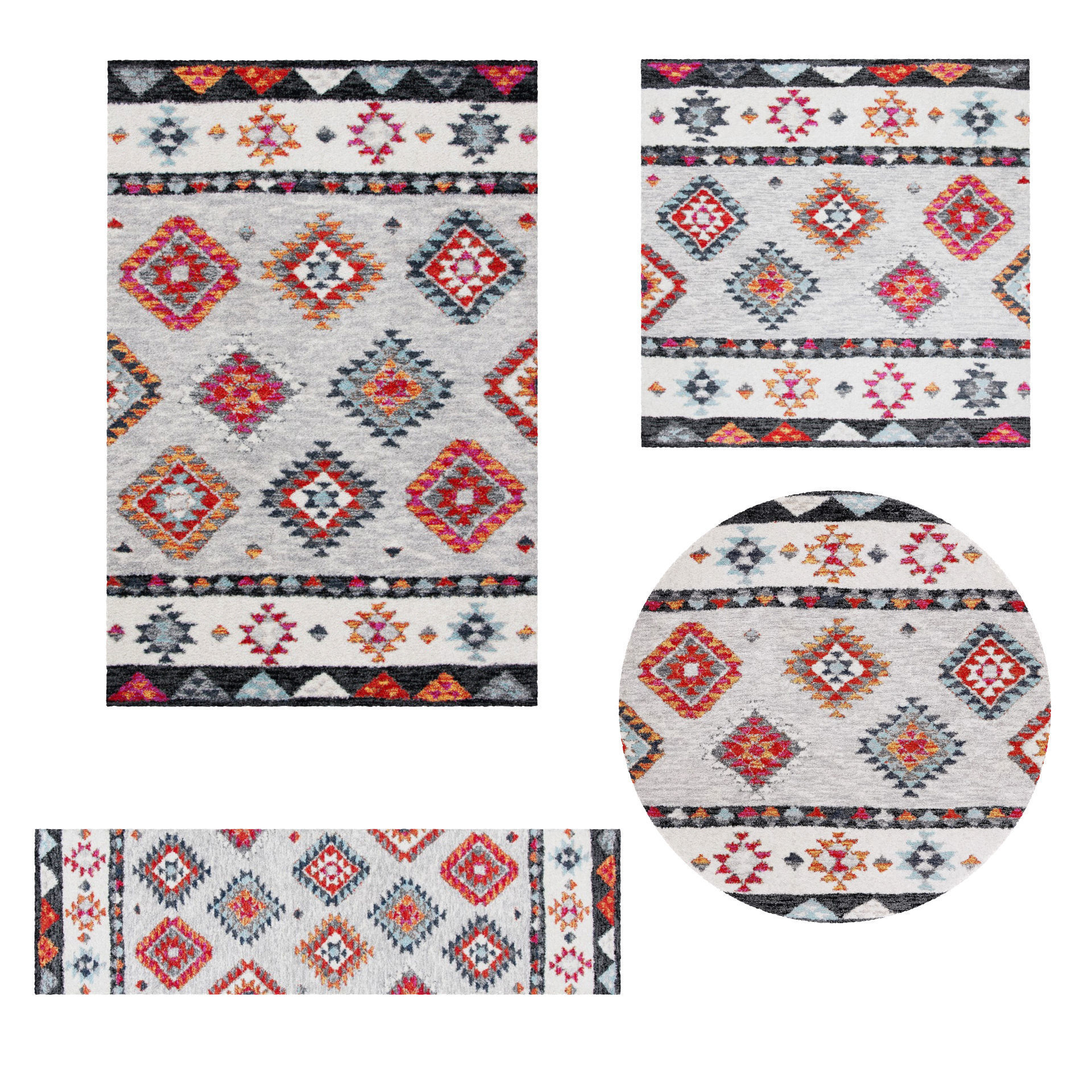 25 in 1 Rug Collection No 13 Low-poly 3D model_19