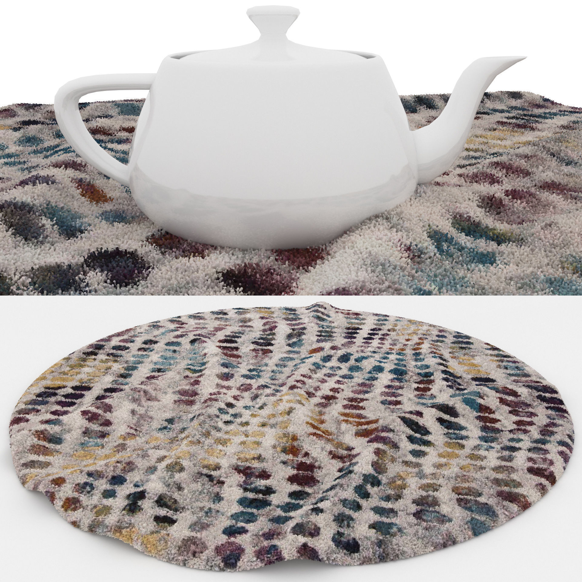 25 in 1 Rug Collection No 13 Low-poly 3D model_36