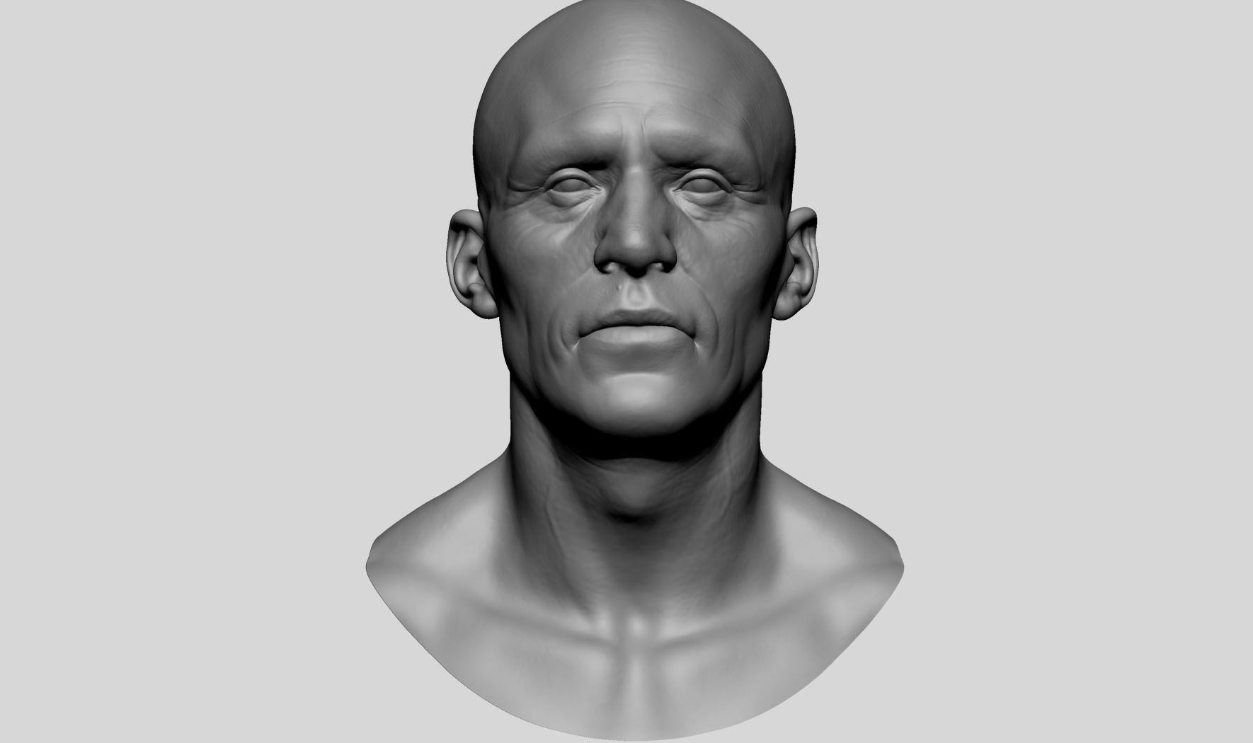 Male Head v6 3D model_1