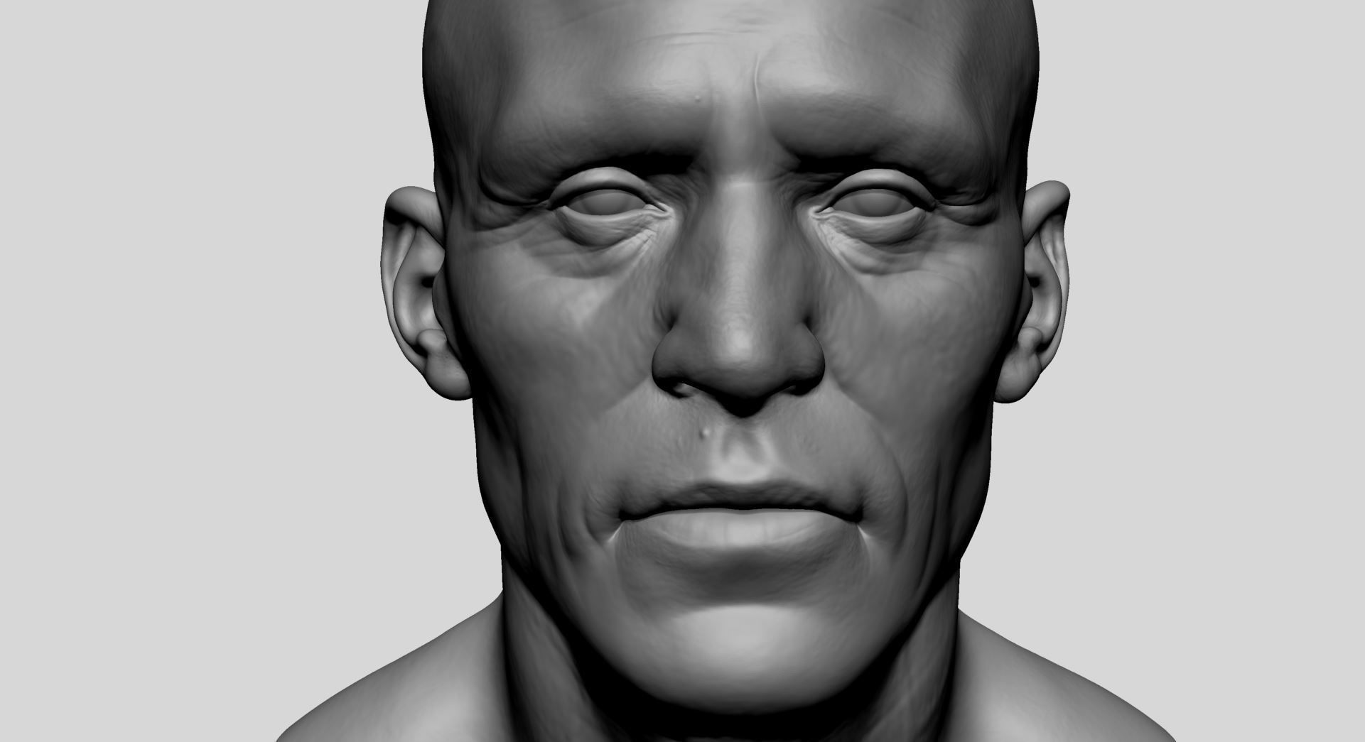 Male Head v6 3D model_15