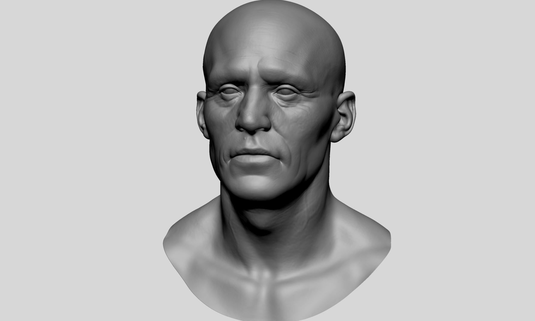 Male Head v6 3D model_2