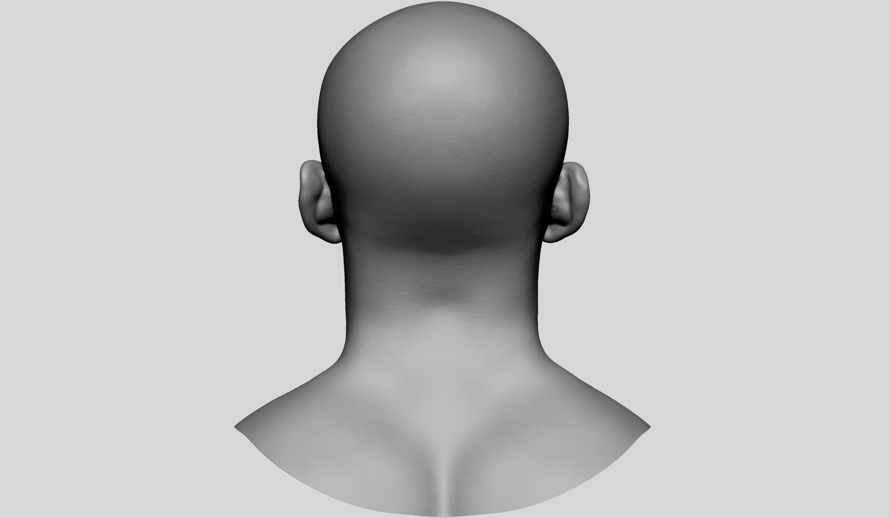 Male Head v6 3D model_6