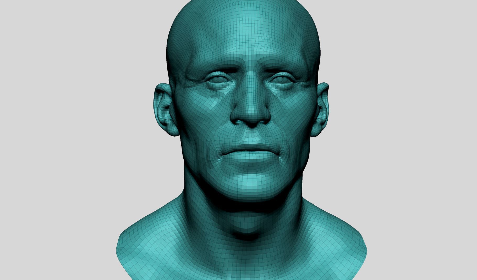 Male Head v6 3D model_13