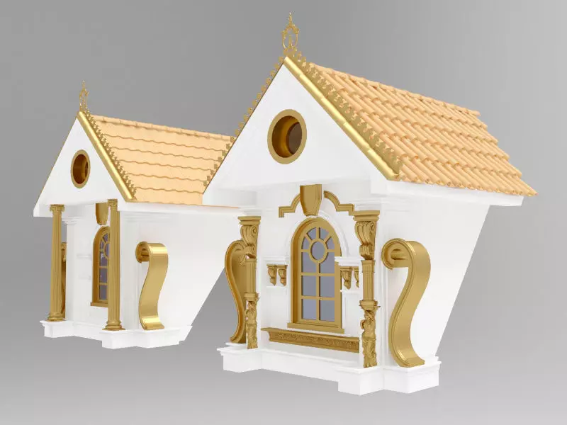 Hipped Roof  3D model_0