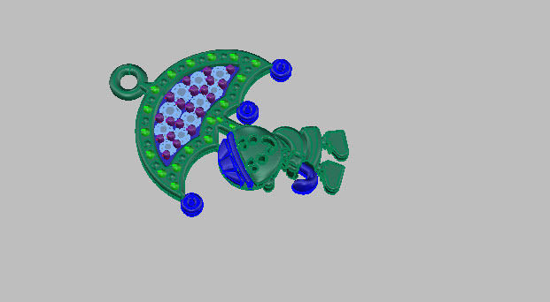 CHARM PENDANT 3D print model_14