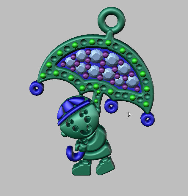 CHARM PENDANT 3D print model_4