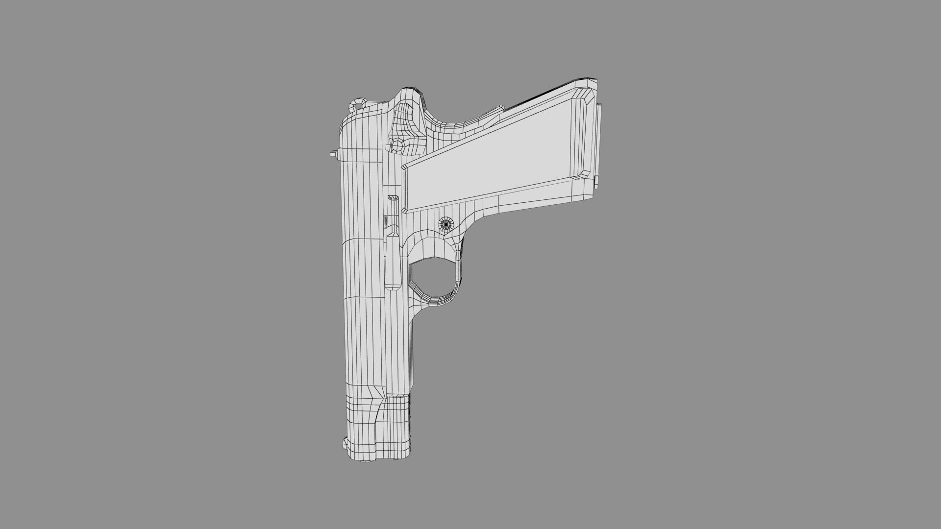 Cartoon Robot Turret Low-poly 3D model_45