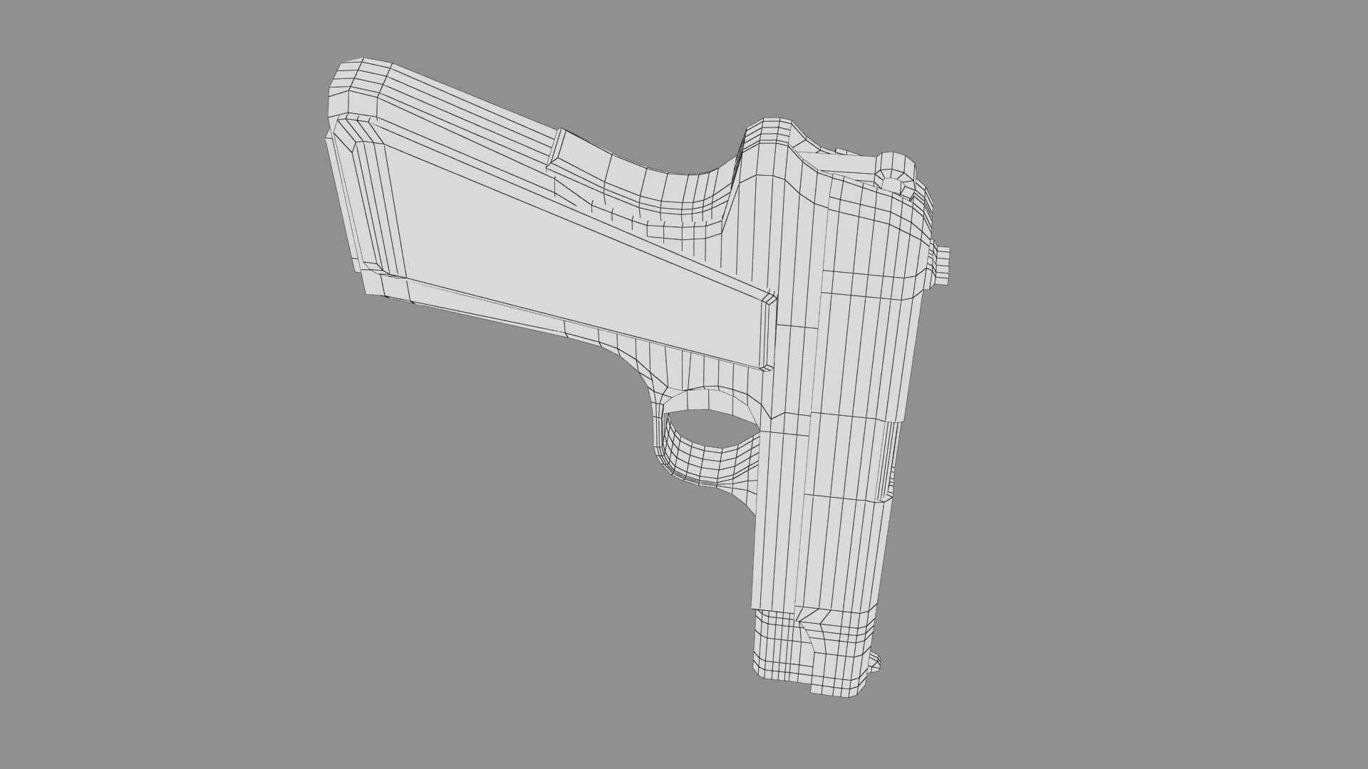 Cartoon Robot Turret Low-poly 3D model_46
