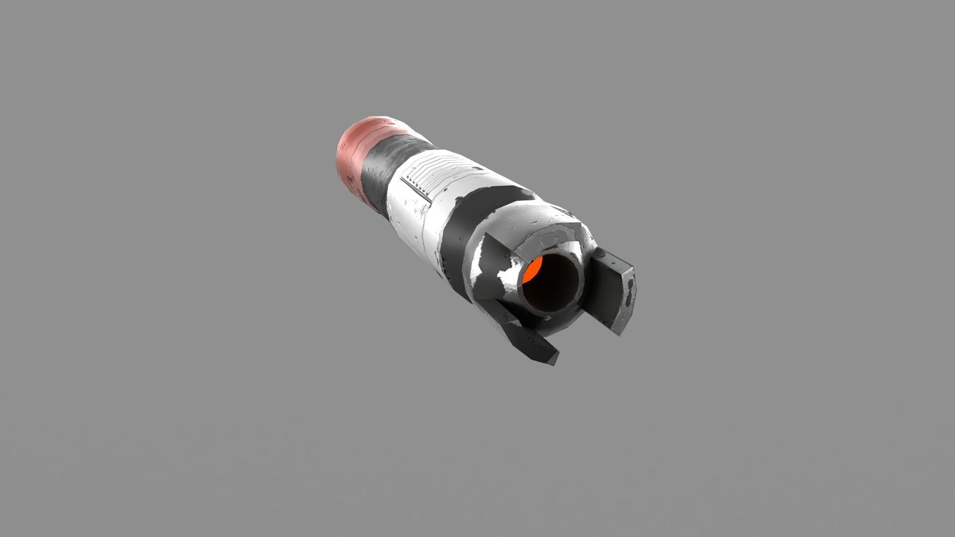 Cartoon Robot Turret Low-poly 3D model_20