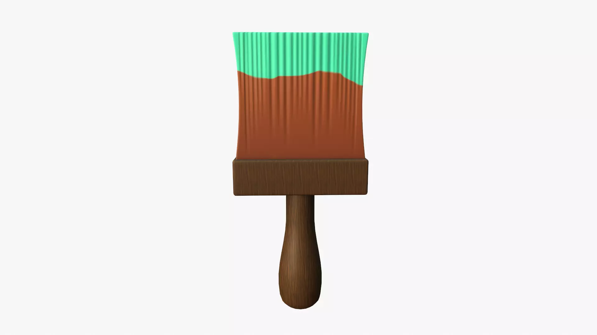 Cartoon Paintbrush Free low-poly 3D model