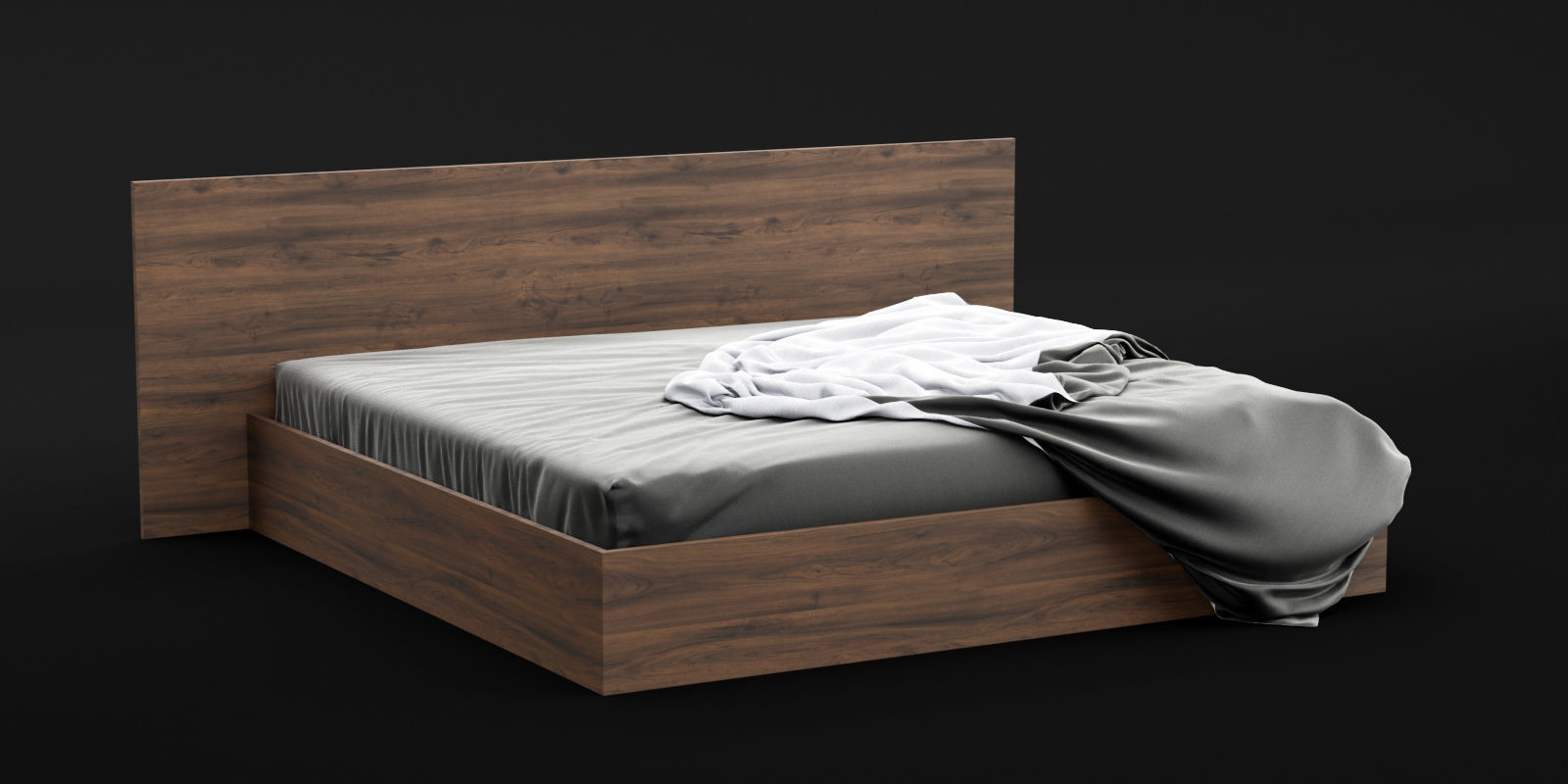 Bed Sheets Pack 01 3D model_9