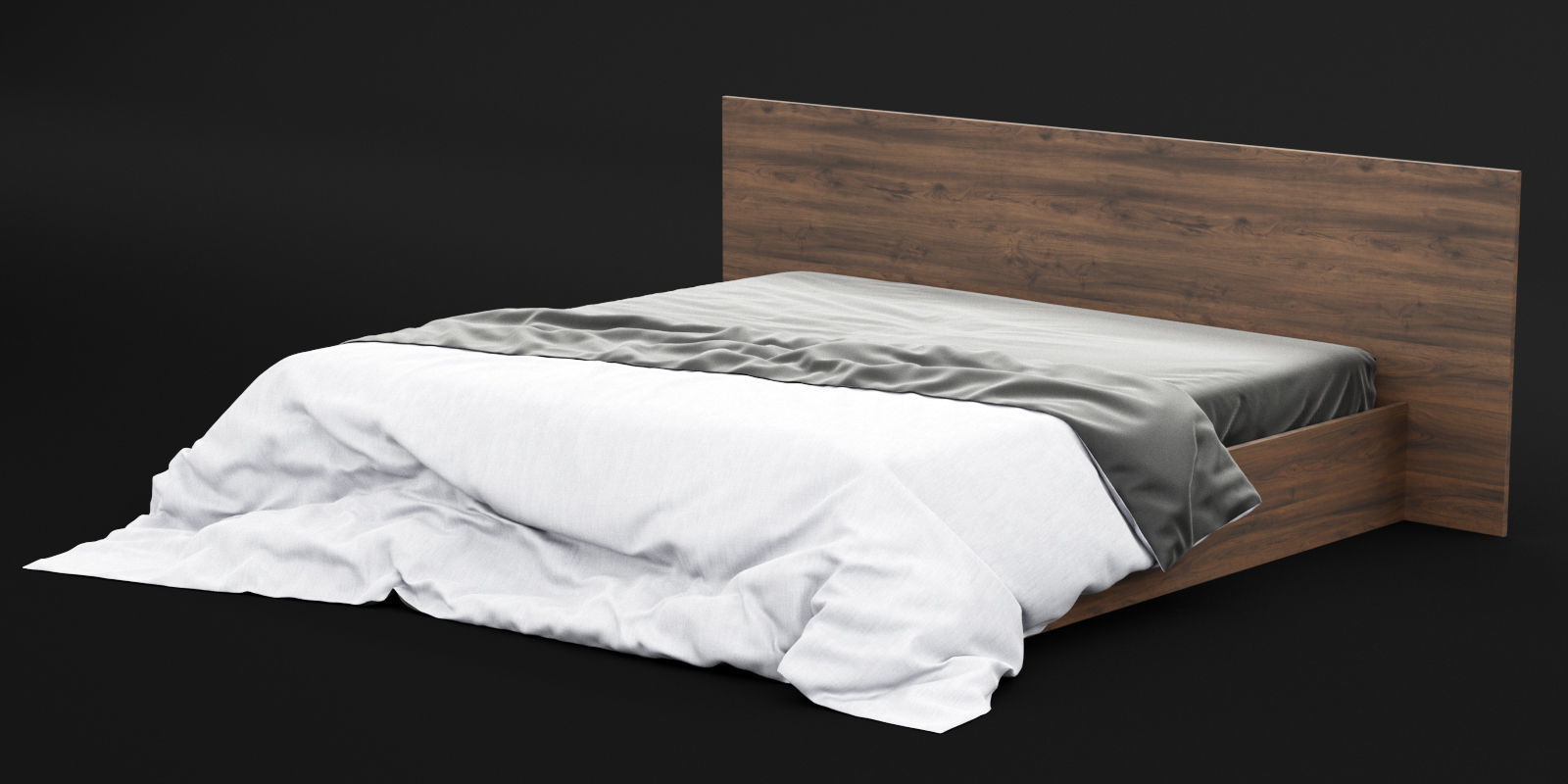 Bed Sheets Pack 01 3D model_4