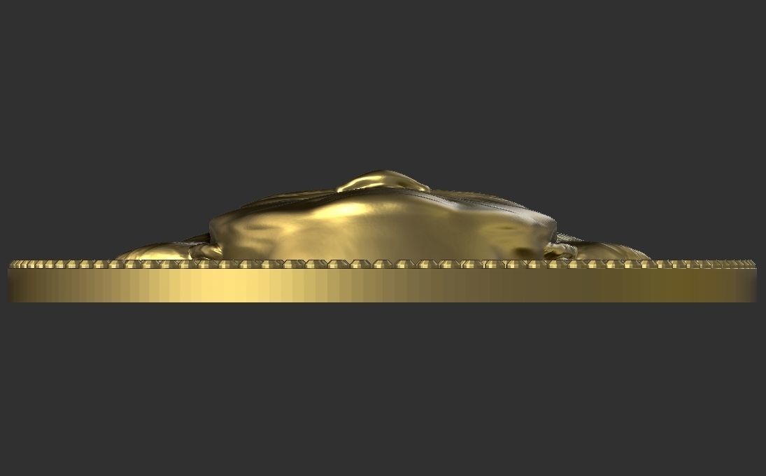 George Washington medallion pendant 3D printing ready stl obj 3D print model_13