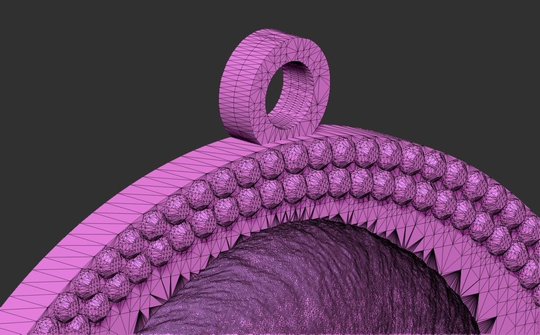 George Washington medallion pendant 3D printing ready stl obj 3D print model_31