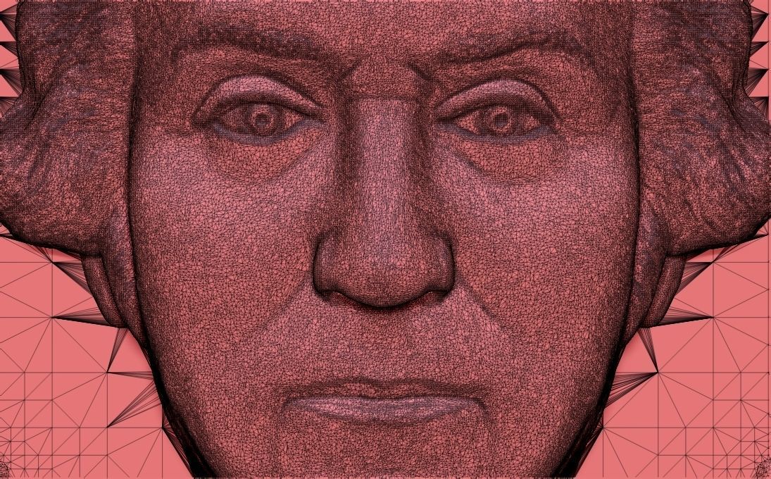 George Washington medallion pendant 3D printing ready stl obj 3D print model_29