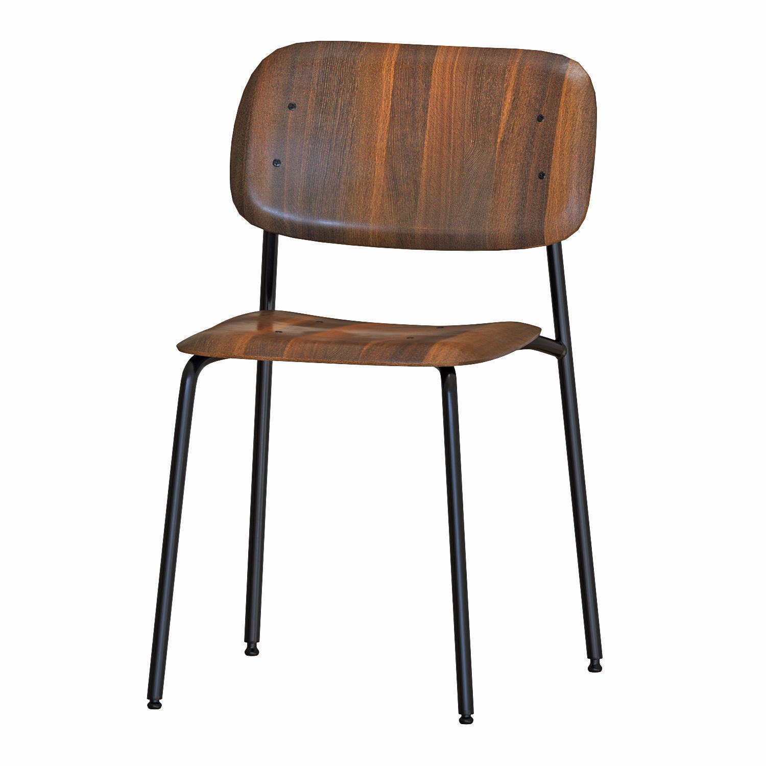 Hay table and chairs set 6 3D model_2