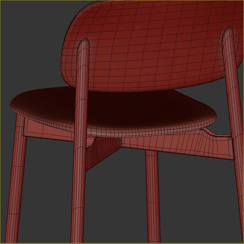 Hay table and chairs set 6 3D model_6