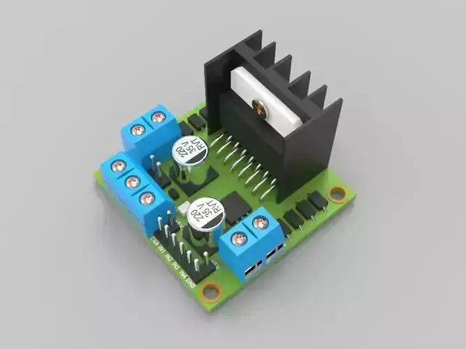 L298N Stepper Motor Driver 3D model L298N Stepper Motor Driver 3D model