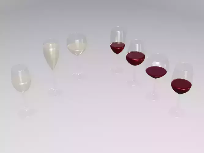 wine and champagne glasses