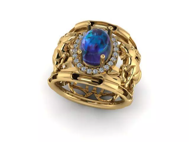 RING GOAT 3D print model_0