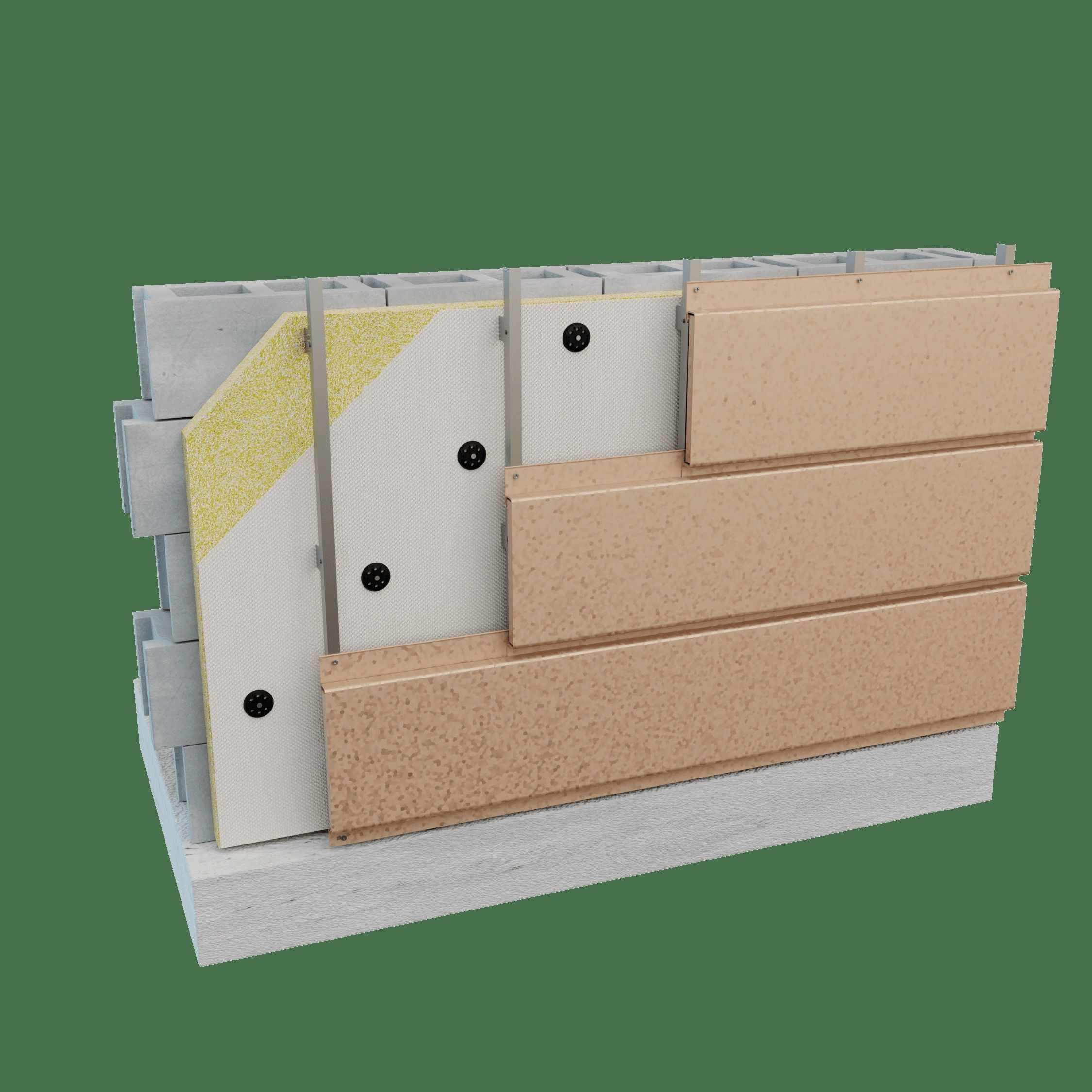 siding acoustical wall insulation 3D model_3