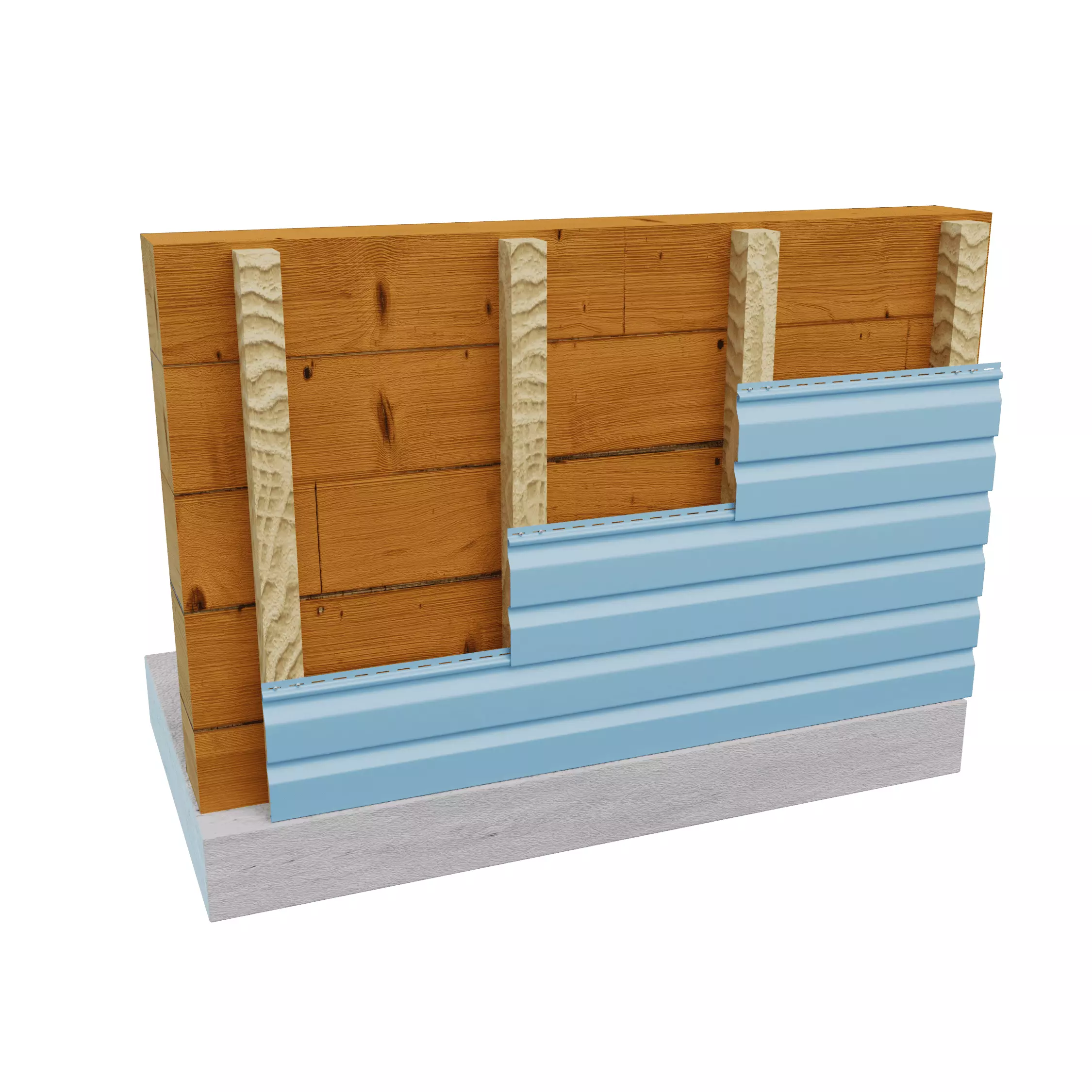 siding acoustical wall insulation 3D model_0